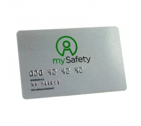 Plastkort My Safety - Metalliclackade kort